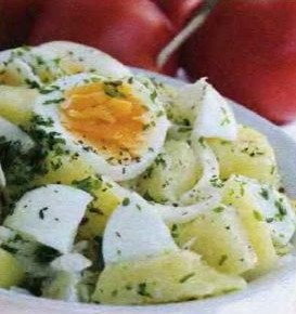 салат из картофеля и яиц