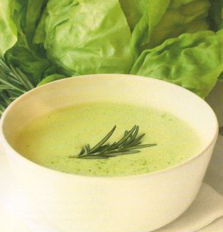 Суп-крем из зеленого салата